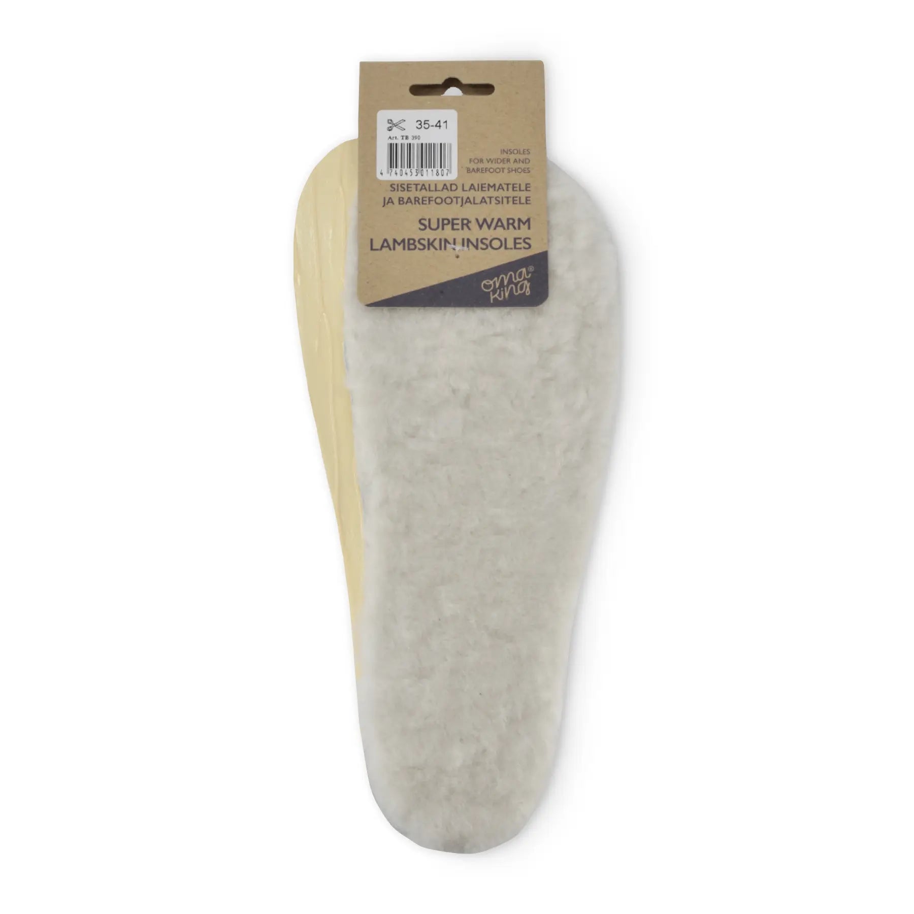 Super warm lambskin insoles for wider and barefoot shoes - MyMara