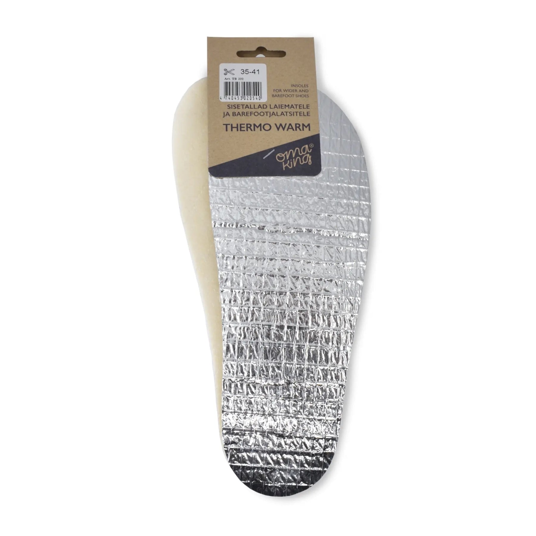 Thermo warm insoles for wider and barefoot shoes - MyMara