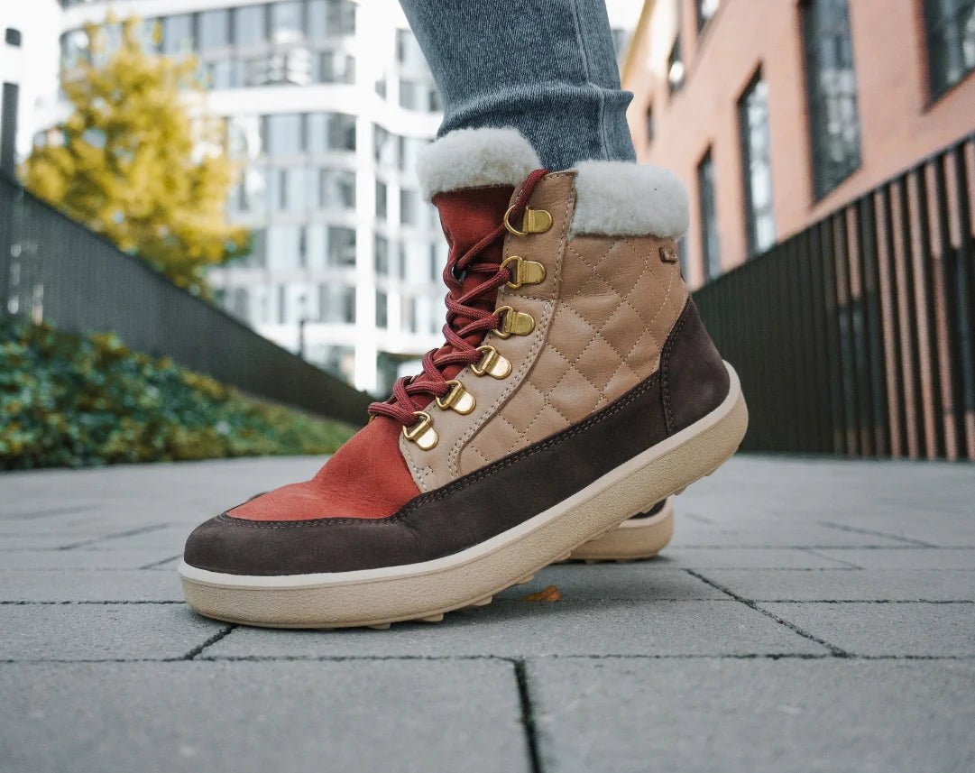 Boots Olivia - Warm Leather Winter Boots with Merino Wool Lining - MyMara