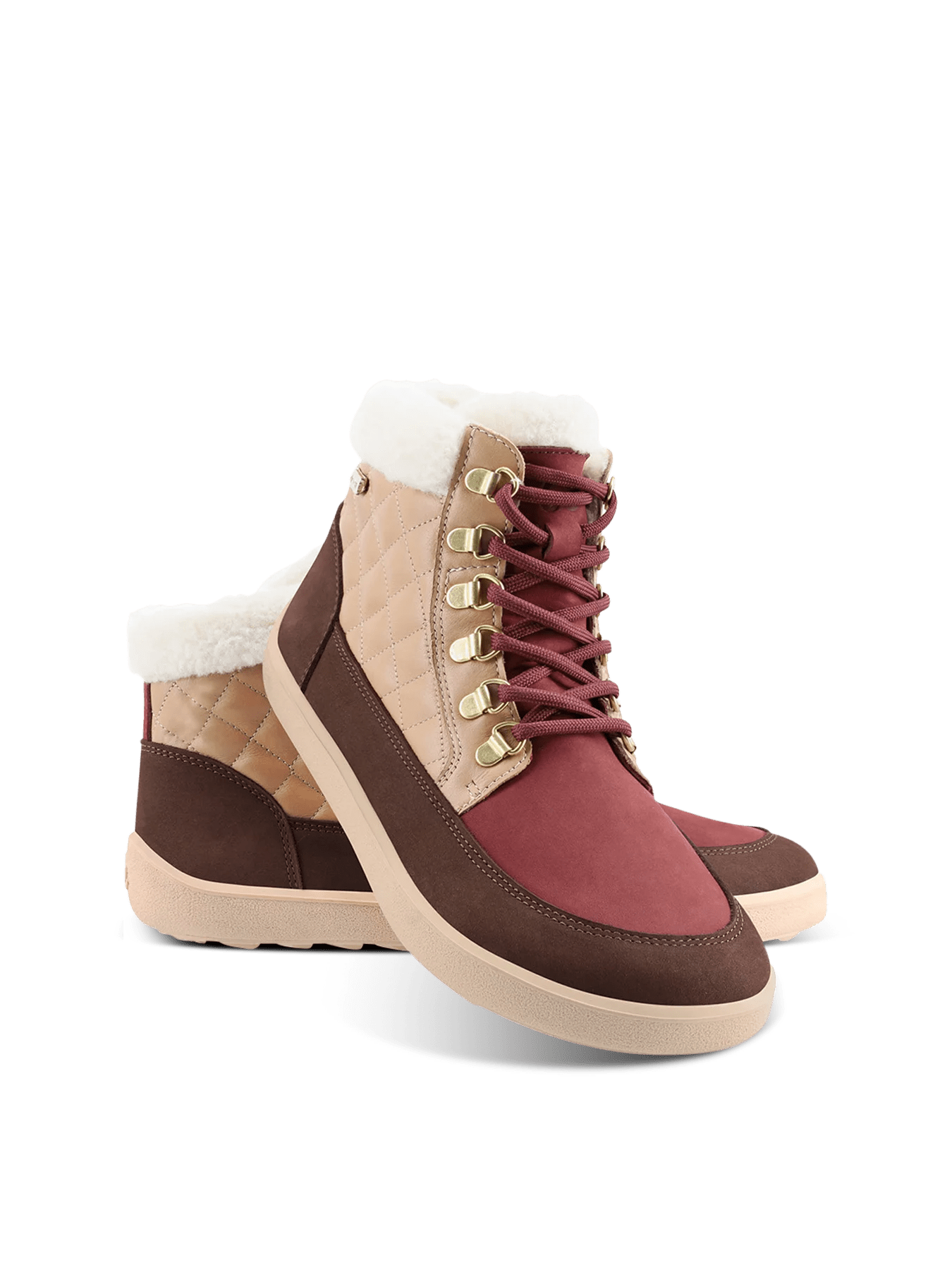 Boots Olivia - Warm Leather Winter Boots with Merino Wool Lining - MyMara