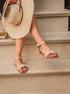 Iris Leather Summer Sandals - MyMara