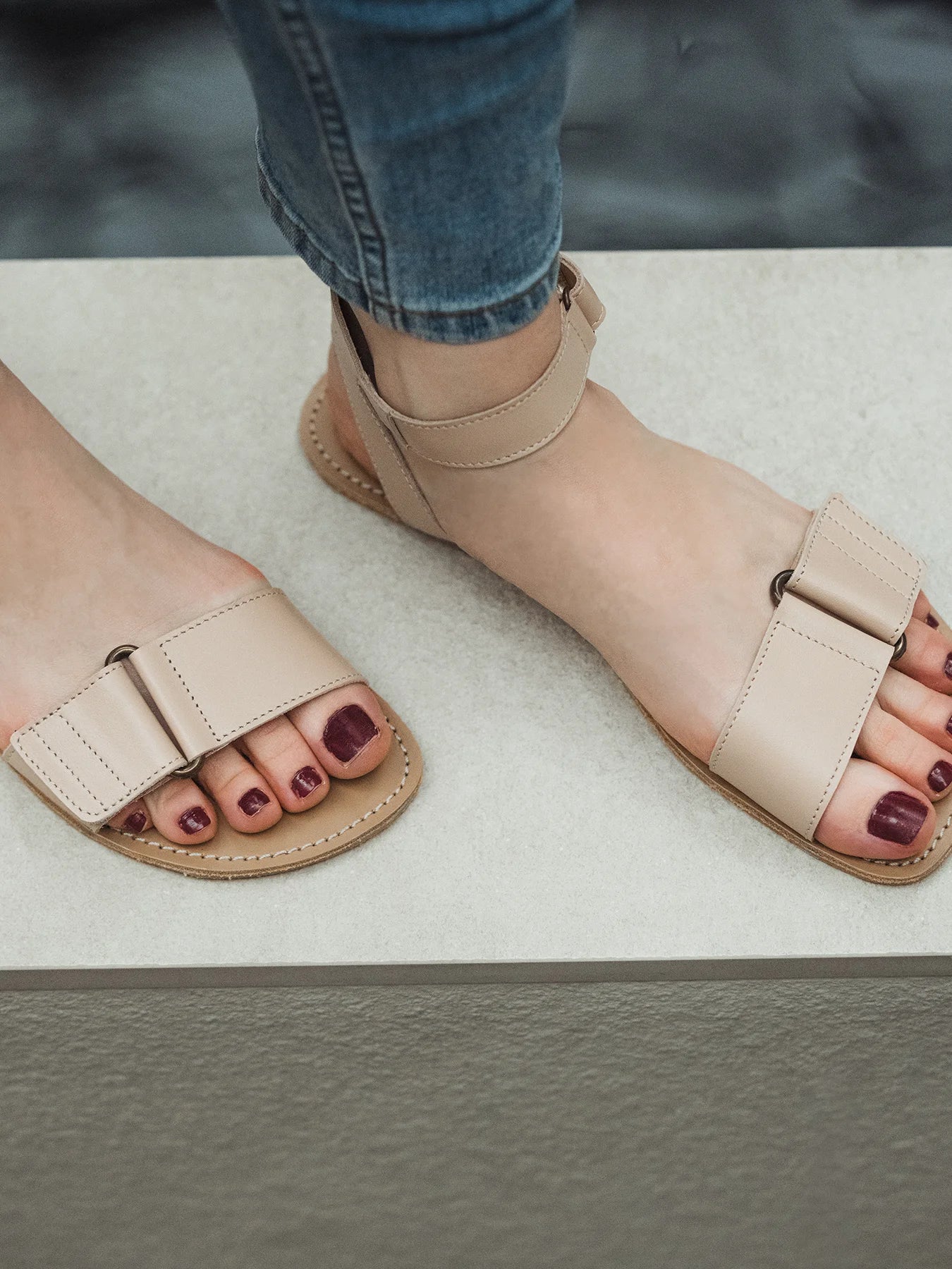 Iris Leather Summer Sandals - MyMara