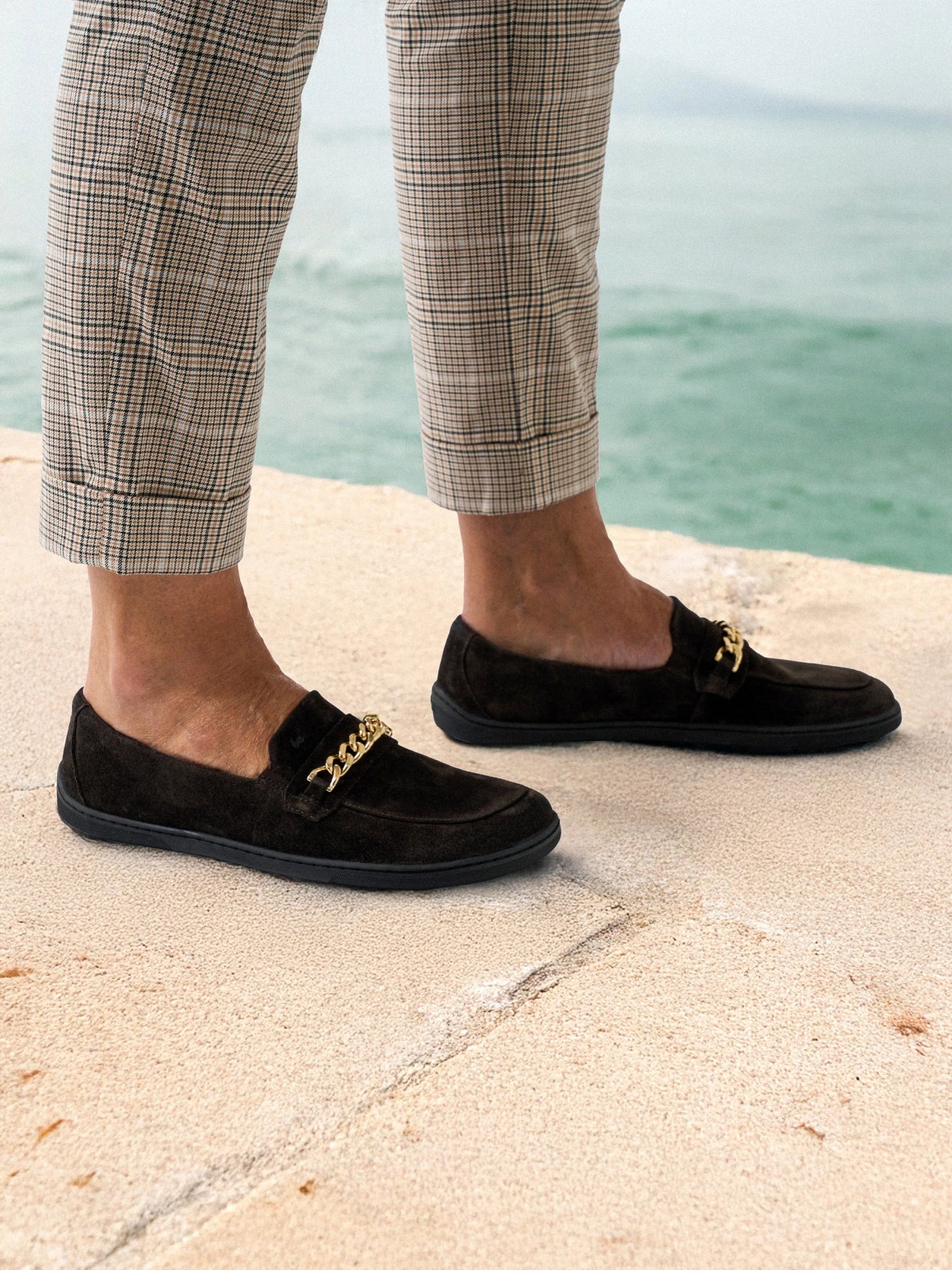 Men's Moccasins Prestage with Gold Chain Detail - MyMara