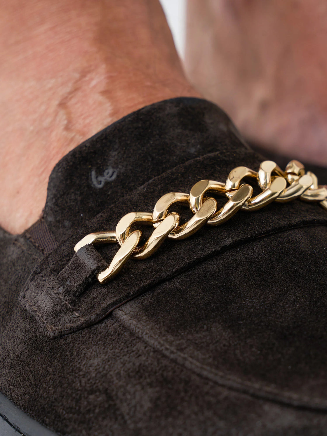 Men's Moccasins Prestage with Gold Chain Detail - MyMara