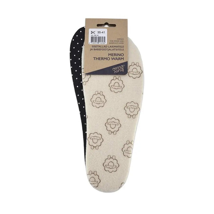 Merino thermo warm insoles for wider and barefoot shoes - MyMara