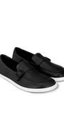 Moccasins Amadeus - Men's Leather Moccasins with Metal Buckle - MyMara