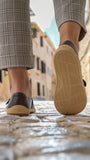 Moccasins Amadeus - Men's Leather Moccasins with Metal Buckle - MyMara