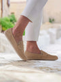 Moccasins Bianca - Women's Leather Slip - On Shoes - MyMara