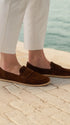 Moccasins Bianca - Women's Leather Slip - On Shoes - MyMara