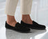 Moccasins Bianca - Women's Leather Slip - On Shoes - MyMara