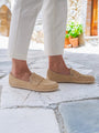 Moccasins Bianca - Women's Leather Slip - On Shoes - MyMara
