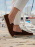 Moccasins Bianca - Women's Leather Slip - On Shoes - MyMara