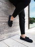 Moccasins Portsiders - Elegant Leather Loafers with Tassels - MyMara