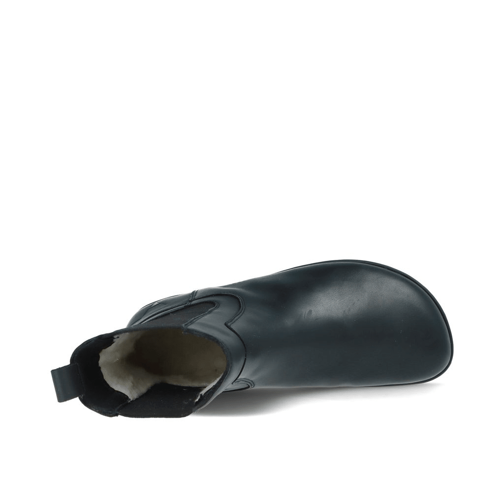 Orion Black Smooth Women's Barefoot Chelsea Boots - MyMara