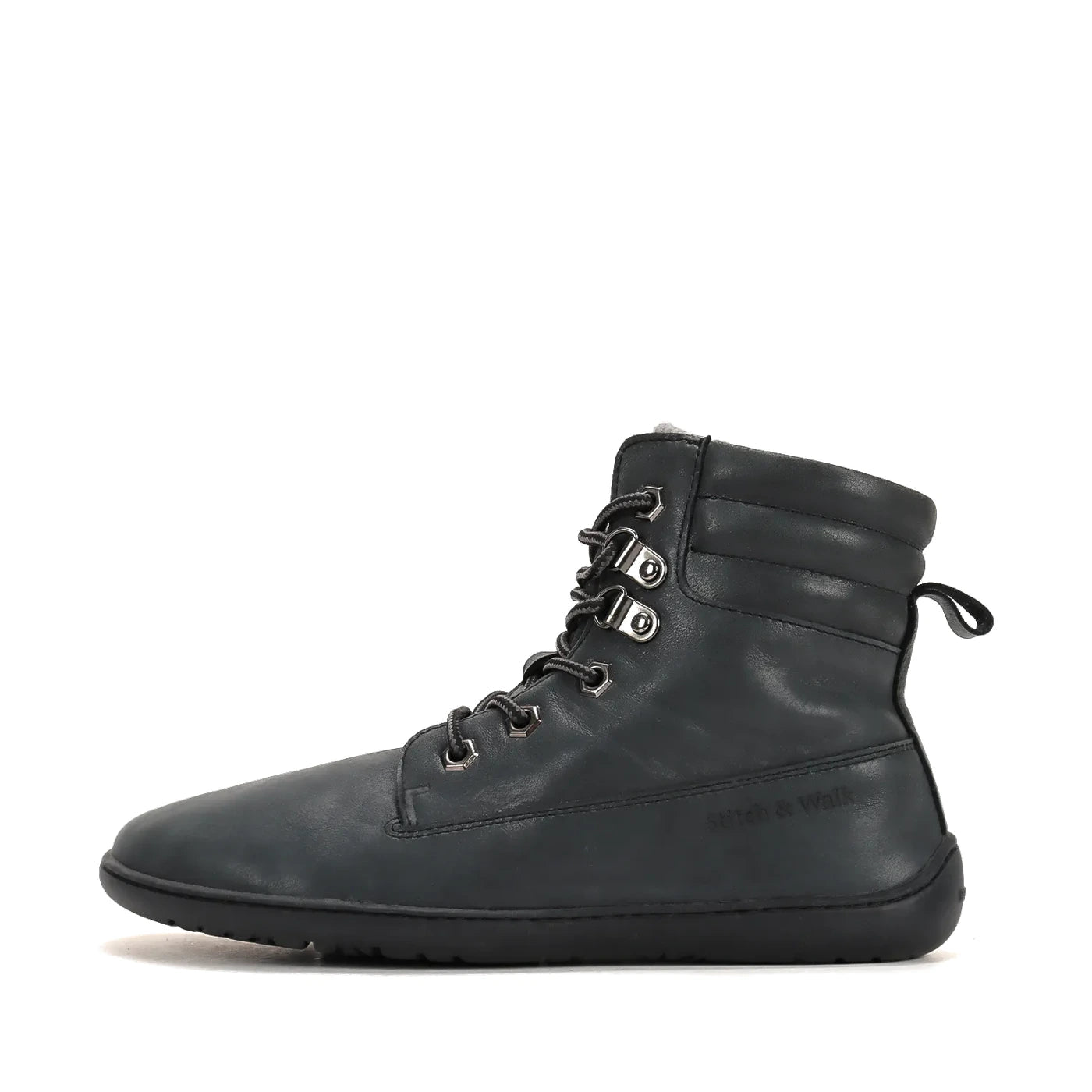 Stitch & Walk Fleece-Lined Leather Barefoot Boots - MyMara