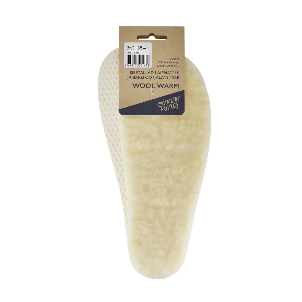 Wool warm insoles for wider and barefoot shoes - MyMara